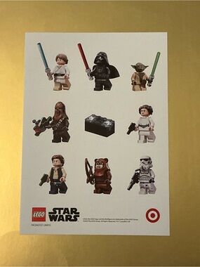 LEGO Star Wars Minifigure Sticker Sheet - 2026 Block Target Series